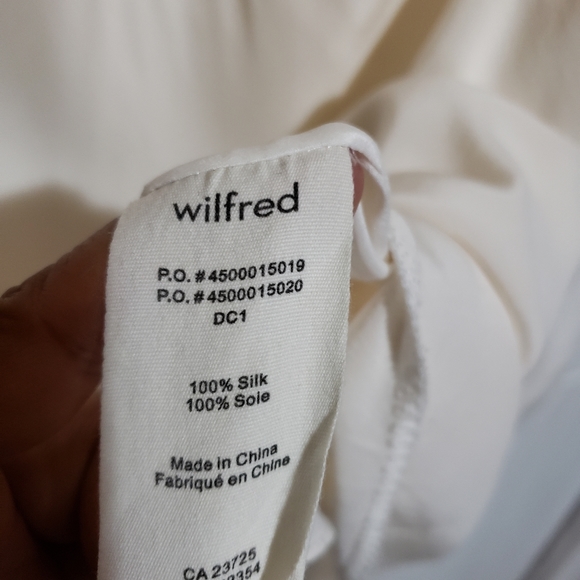 Wilfred 100% silk cream dress - Picture 8 of 10